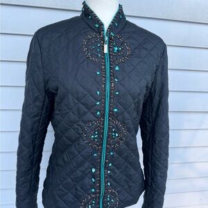 Silkland silk blazer beaded